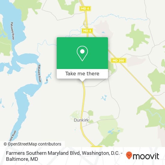 Farmers Southern Maryland Blvd, Dunkirk, MD 20754 map