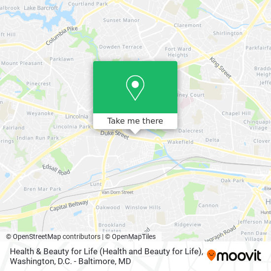 Health & Beauty for Life map