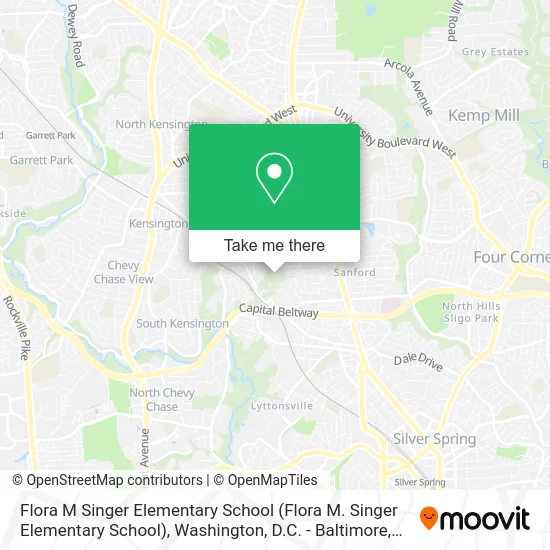 Flora M Singer Elementary School map