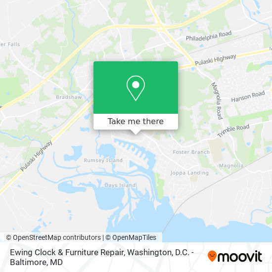 Ewing Clock & Furniture Repair map