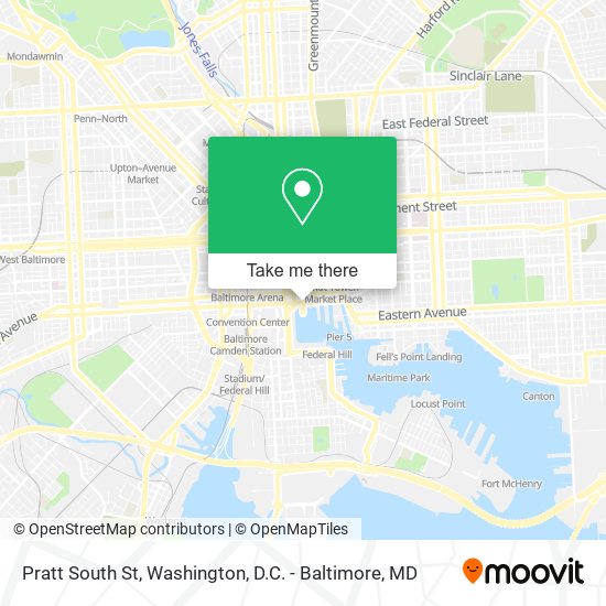 Pratt South St map