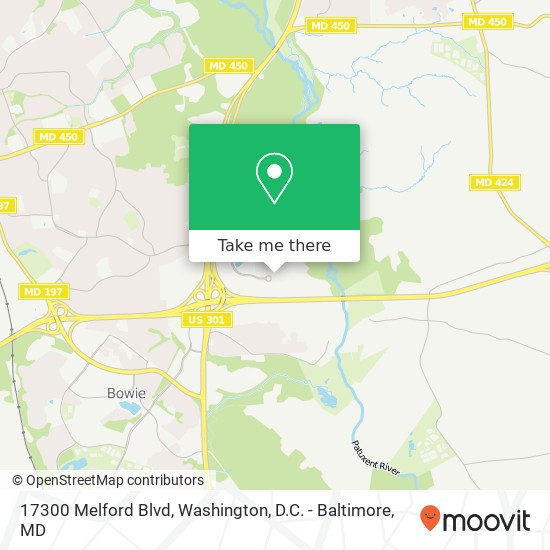 17300 Melford Blvd, Bowie, MD 20715 map