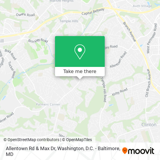 Mapa de Allentown Rd & Max Dr