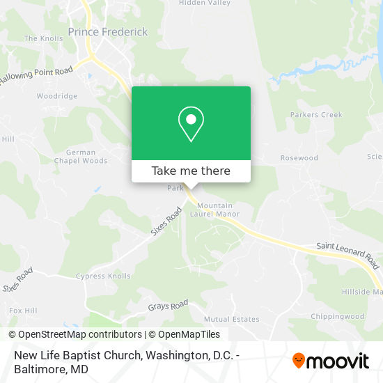 New Life Baptist Church map