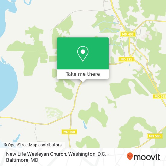 Mapa de New Life Wesleyan Church, 3170 German Chapel Rd