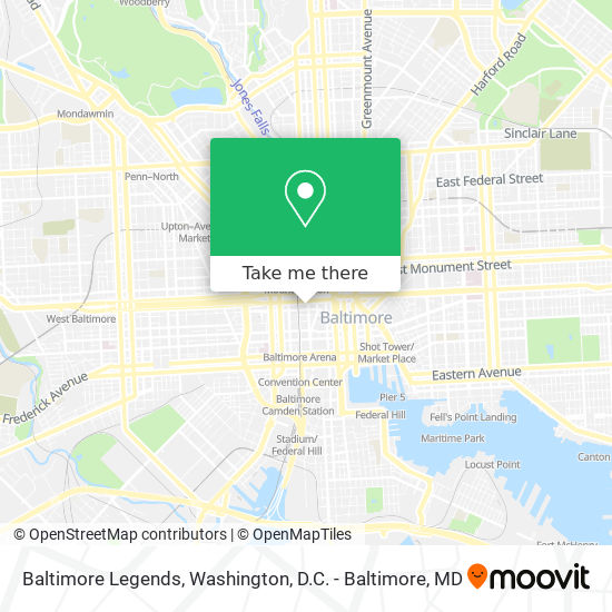 Baltimore Legends map