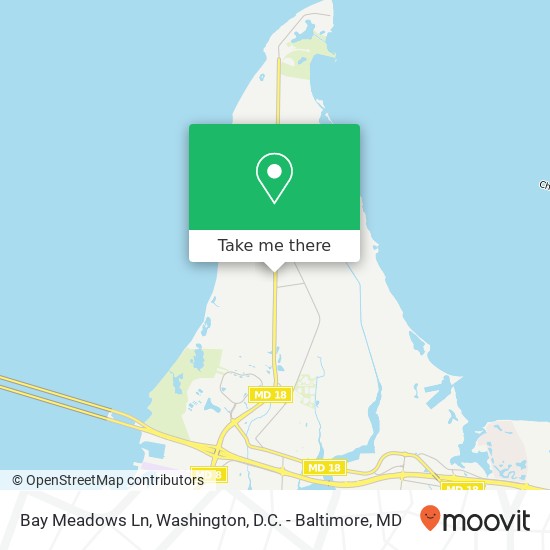 Bay Meadows Ln, Stevensville, MD 21666 map