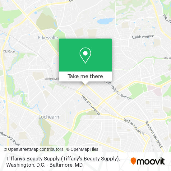 Mapa de Tiffanys Beauty Supply (Tiffany's Beauty Supply)