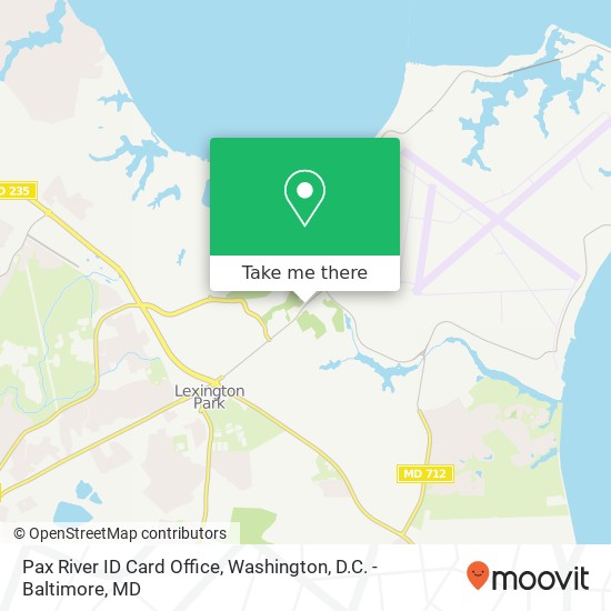 Pax River ID Card Office map