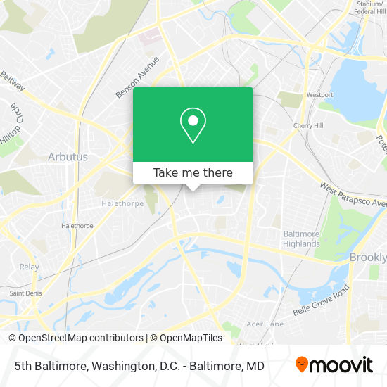 5th Baltimore map