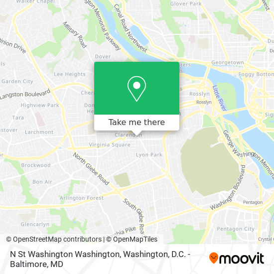 Mapa de N St Washington Washington