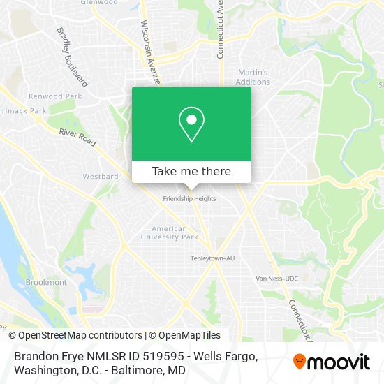 Brandon Frye NMLSR ID 519595 - Wells Fargo map