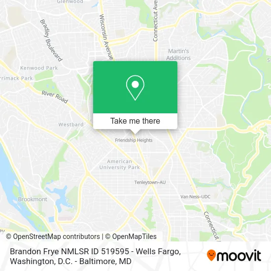Brandon Frye NMLSR ID 519595 - Wells Fargo map
