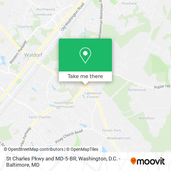 Mapa de St Charles Pkwy and MD-5-BR