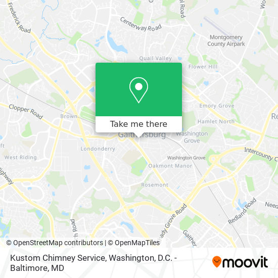 Kustom Chimney Service map