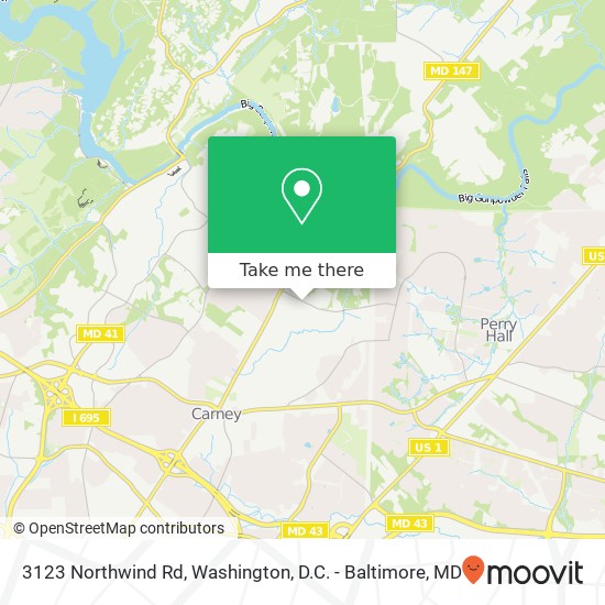 3123 Northwind Rd, Parkville, MD 21234 map