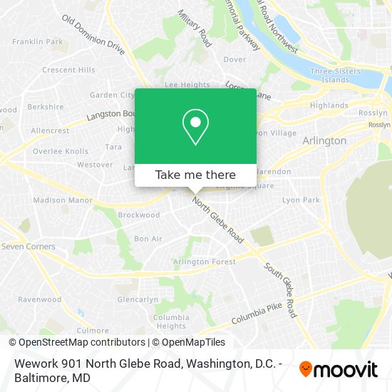 Mapa de Wework 901 North Glebe Road