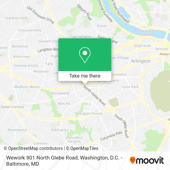 Wework 901 North Glebe Road map