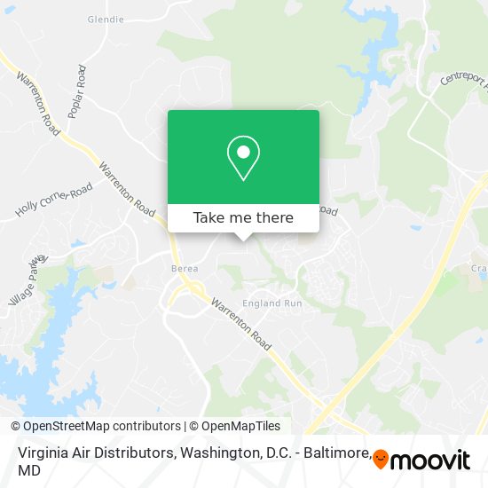 Virginia Air Distributors map