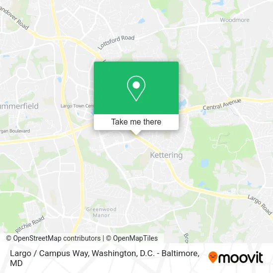Largo / Campus Way map