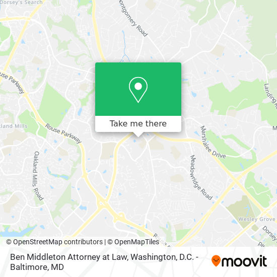 Ben Middleton Attorney at Law map