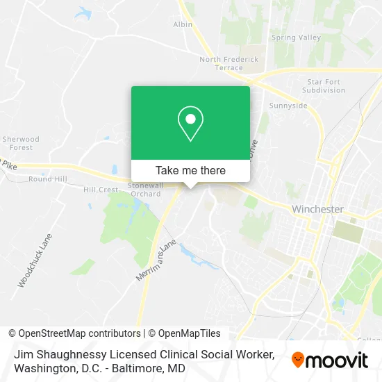 Jim Shaughnessy Licensed Clinical Social Worker map