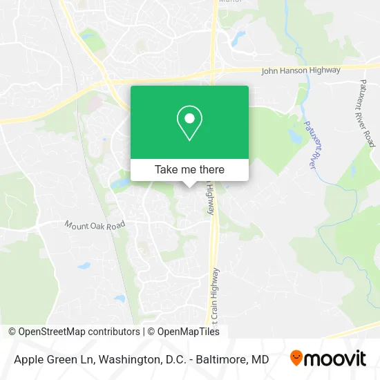 Apple Green Ln map