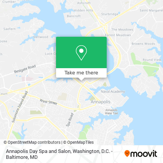 Mapa de Annapolis Day Spa and Salon