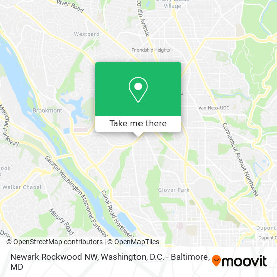 Newark Rockwood NW map