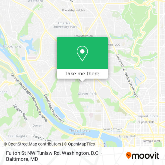 Mapa de Fulton St NW Tunlaw Rd