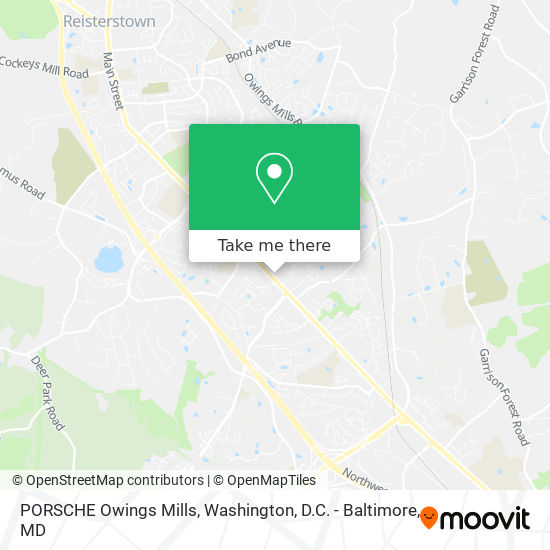 PORSCHE Owings Mills map