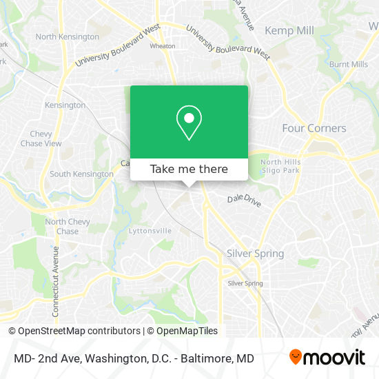 MD- 2nd Ave map