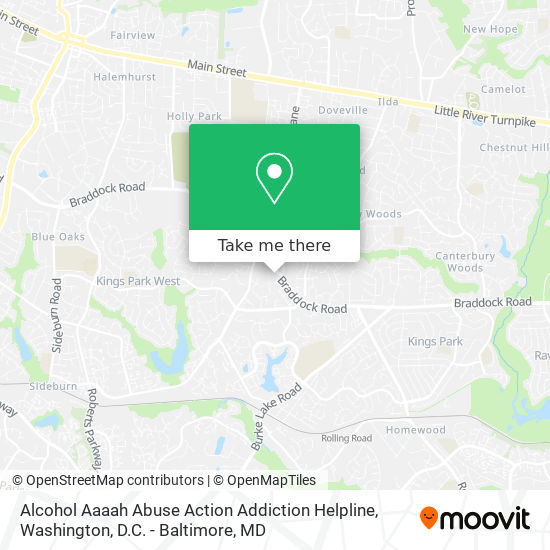 Alcohol Aaaah Abuse Action Addiction Helpline map