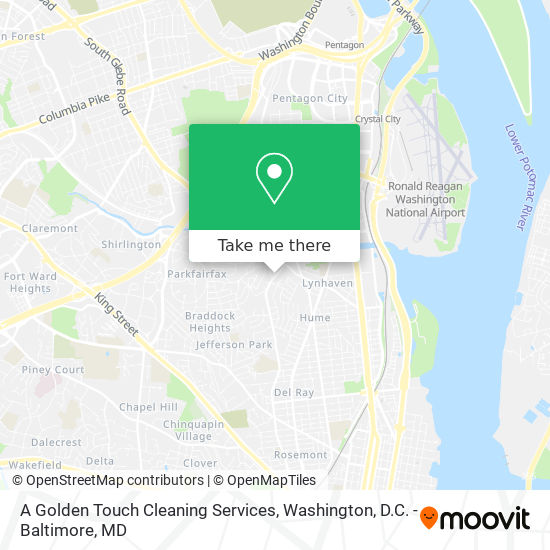 A Golden Touch Cleaning Services map