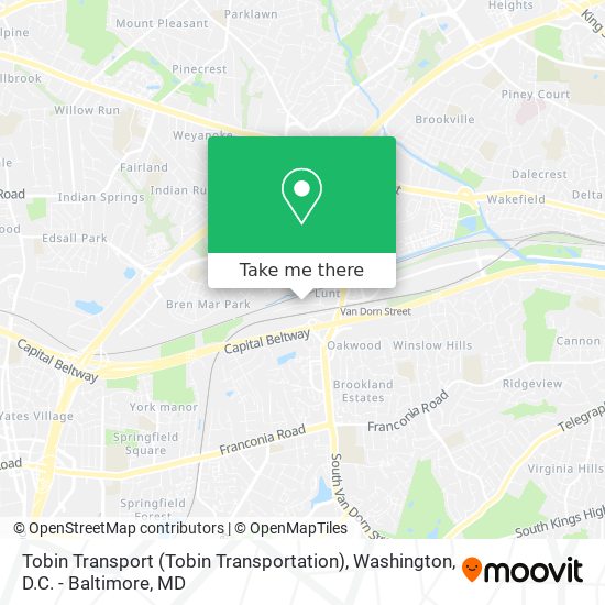 Tobin Transport (Tobin Transportation) map