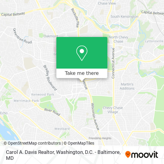 Carol A. Davis Realtor map