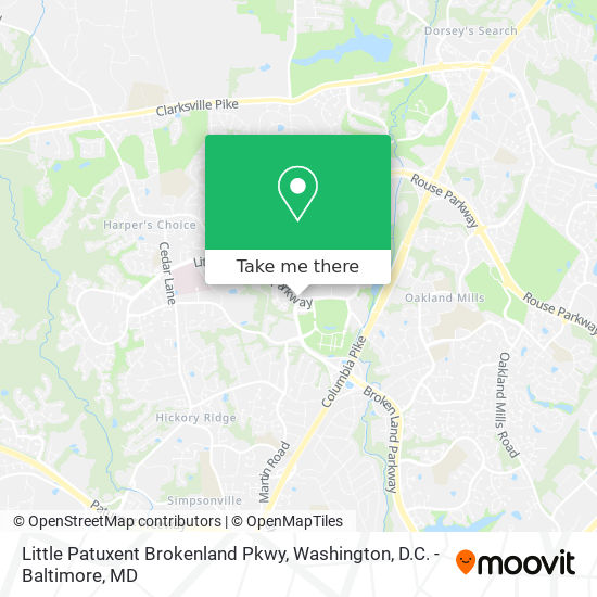 Mapa de Little Patuxent Brokenland Pkwy