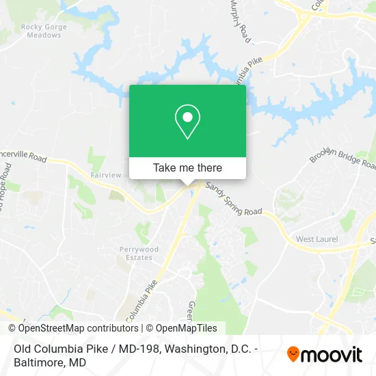 Old Columbia Pike / MD-198 map