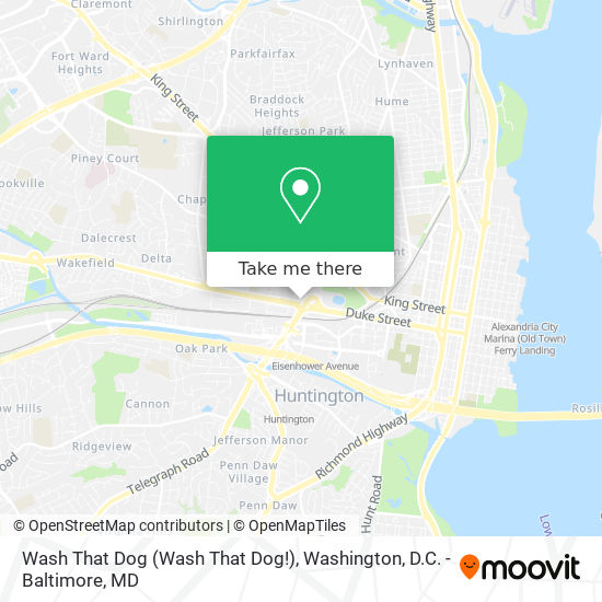 Mapa de Wash That Dog