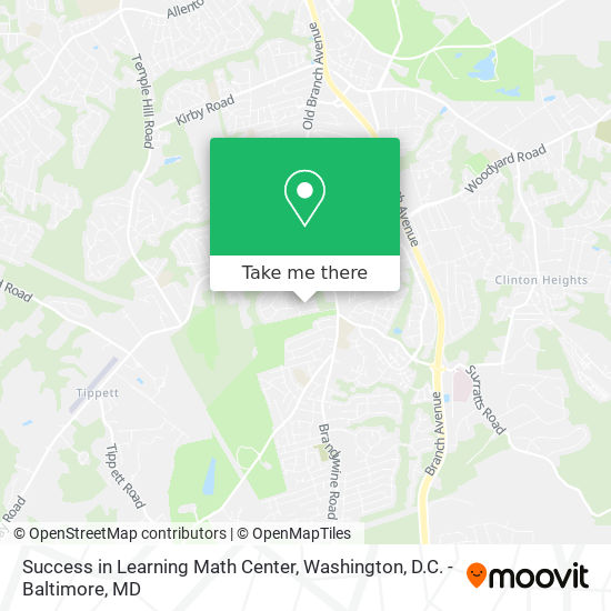 Success in Learning Math Center map