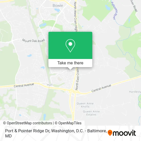 Port & Pointer Ridge Dr map