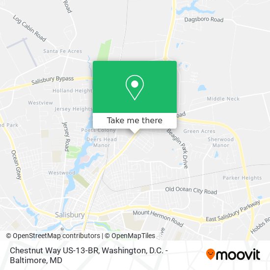 Mapa de Chestnut Way US-13-BR