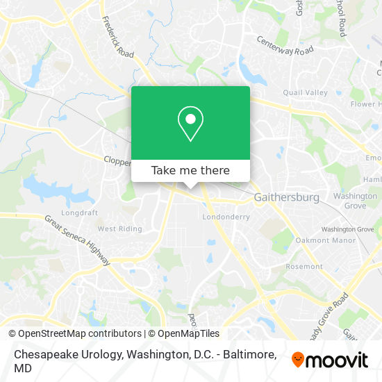 Chesapeake Urology map