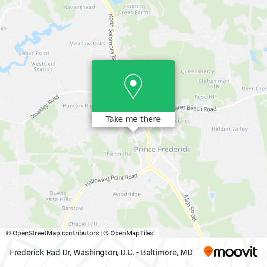 Frederick Rad Dr map