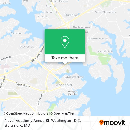 Mapa de Naval Academy Annap St