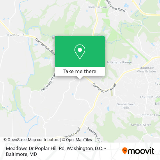 Meadows Dr Poplar Hill Rd map