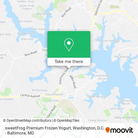 sweetFrog Premium Frozen Yogurt map