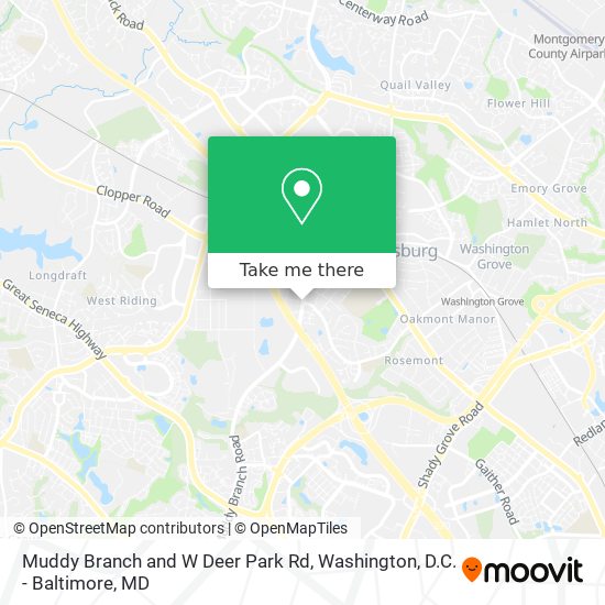 Mapa de Muddy Branch and W Deer Park Rd