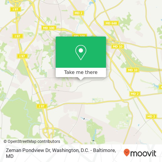 Mapa de Zeman Pondview Dr, Millersville, MD 21108