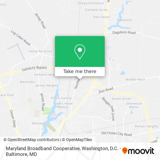 Maryland Broadband Cooperative map